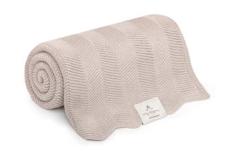 Bambusowy kocyk Light Beige 80x100 - Fir MyMemi