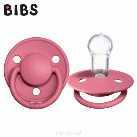 BIBS DE LUX CORAL ONE SIZE Smoczek uspokajający silikonowy