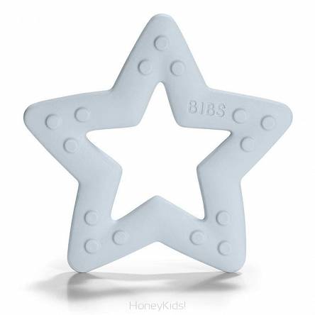 BIBS Baby Bitie STAR Baby Blue gryzak dla niemowlaka