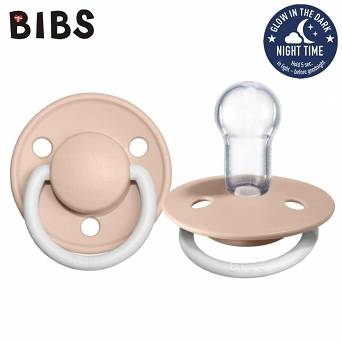 BIBS DE LUX BLUSH NIGHT ONE SIZE Smoczek uspokajający silikonowy