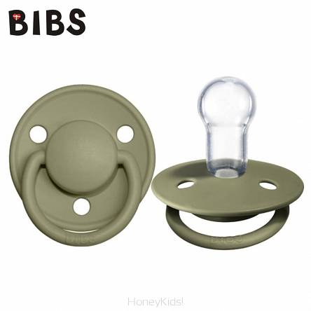 BIBS DE LUX OLIVE ONE SIZE Smoczek uspokajający silikonowy