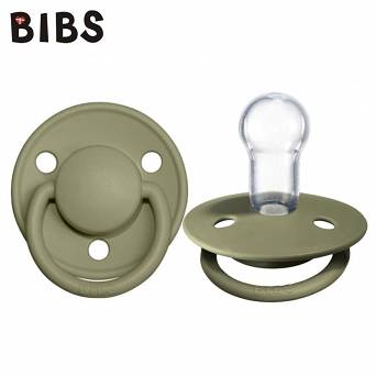 BIBS DE LUX OLIVE ONE SIZE Smoczek uspokajający silikonowy