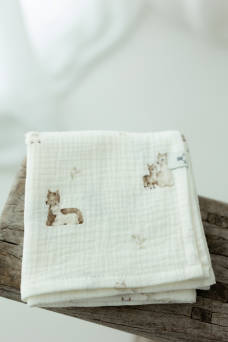 Pieluszka muślinowa z bawełny organicznej 60X65 - ALPACAS My Memi