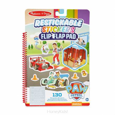 Psi Patrol Naklejki wielokrotne Flip-Flap Misje klasyczne Melissa & Doug