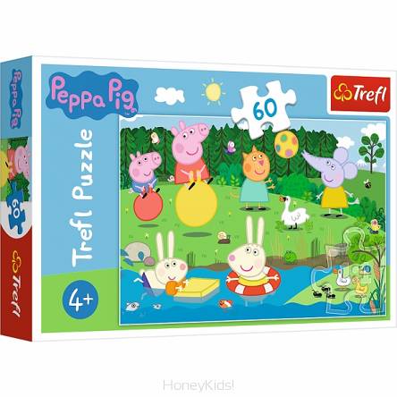 Puzzle Świnka Peppa - Wakacyjna zabawa 4+ Trefl