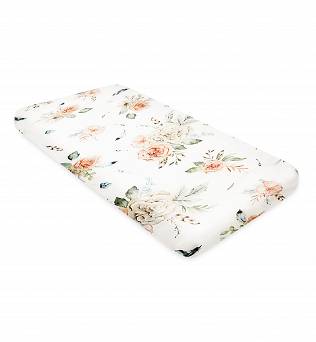 Prześcieradło bambusowe Vintage Flowers 120x60 Qbana Mama