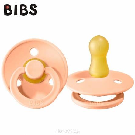 BIBS PEACH Smoczek Uspokajający kauczuk Hevea