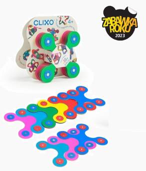 Tiny & Mighty Klocki magnetyczne różnokolorowe Clixo 