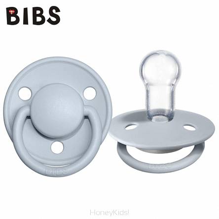 BIBS DE LUX BABY BLUE ONE SIZE Smoczek uspokajający silikonowy