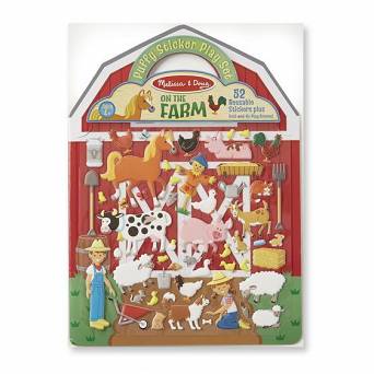 Książeczka z Puszystymi Naklejkami Farma 4-8 lat Melissa & Doug