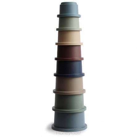 Stacking Tower FOREST - wieża z kubeczków Mushie