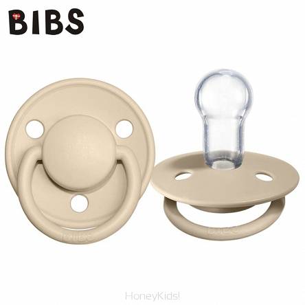 BIBS DE LUX VANILLA ONE SIZE Smoczek uspokajający silikonowy