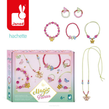 Zestaw kreatywny do tworzenia biżuterii z motylami Wróżki Magic Fairies 6+ Janod
