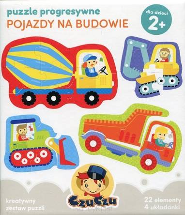 Puzzle progresywne Pojazdy na budowie CzuCzu 