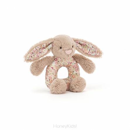 Blossom Bea Beige Bunny Grabber-grzechotka 13x8 cm Jellycat