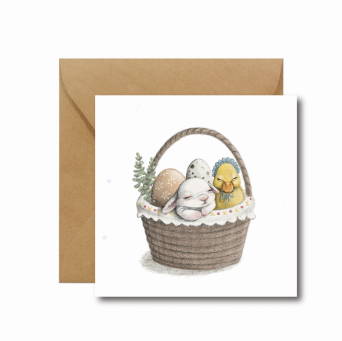 EASTER BUNNY - kartka na Wielkanoc Hi Little