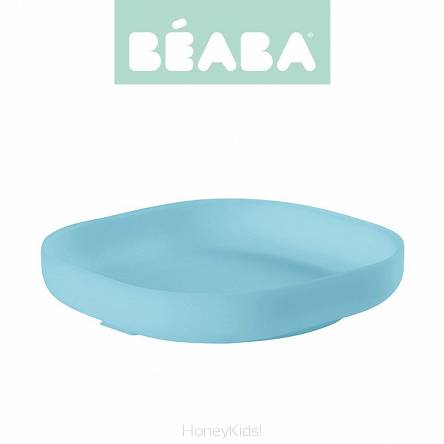 Silikonowy talerzyk z przyssawką blue Beaba